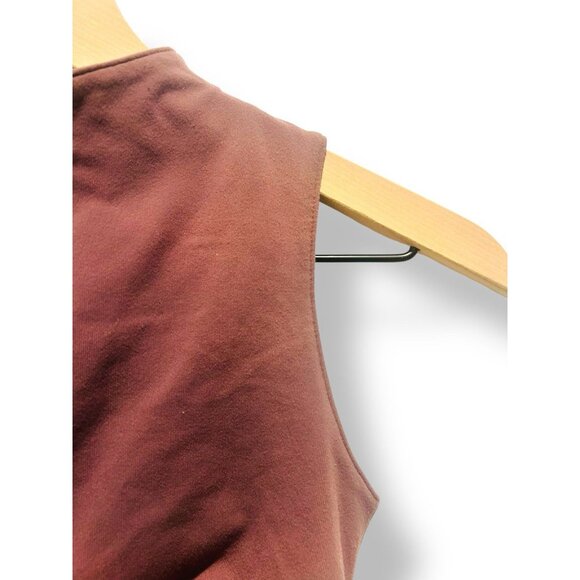 Lululemon Womens Tank Top Size 4 Small Dusty Purple Built-In Bra Double Breasted - Picture 6 of 10